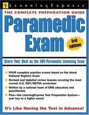 Cover of: Paramedic certification exam.