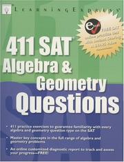 Cover of: 411 SAT Algebra & Geometry Quest by LearningExpress Editors