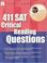 Cover of: 411 SAT Critical Reading Questions