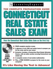 Cover of: Connecticut Real Estate Sales Exam (Connecticut Real Estate Sales Exam: The Complete Preparation Guide)