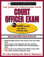 Cover of: Court Officer Exam (Court Officer Exam (Learning Express))