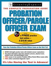 Cover of: Probation/Parole Officer Exam (Probation Officer/Parole Officer Exam (Learning Express)) | LearningExpress Editors