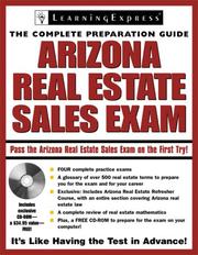 Cover of: Arizona Real Estate Sales Exam by LearningExpress Editors