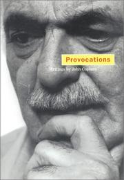 Cover of: Provocations by John Coplans, Stuart Morgan