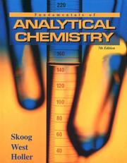 Cover of: Fundamentals of analytical chemistry by Douglas Arvid Skoog