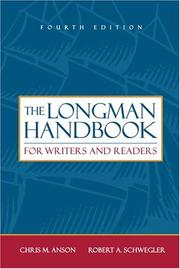 Cover of: The Longman handbook for writers and readers by Christopher M. Anson
