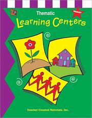 Cover of: Thematic Learning Centers by KATHERINE RUGGIERRI-VANDE PUTTE, Tamara Nunn