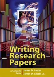 Writing research papers by James D. Lester