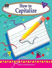 Cover of: How to Capitalize, Grades 1-3 | JODENE SMITH