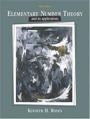 Cover of: Elementary number theory and its applications by Kenneth H. Rosen