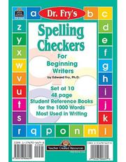 Cover of: Spelling Checkers by Dr. Fry