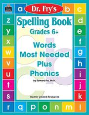 Cover of: Spelling Book, Level 6+ by Dr. Fry