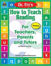 Cover of: How to Teach Reading by Dr. Fry