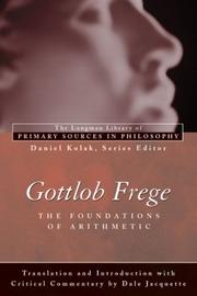 Cover of: Gottlob Frege: Foundations of Arithmetic (Longman Library of Primary Sources in Philosophy) (Longman Library of Primary Sources)