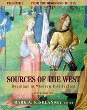 Cover of: Sources of the West by Mark A. Kishlansky