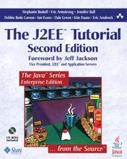 Cover of: The J2EE Tutorial, Second Edition by Stephanie Bodoff, Eric Armstrong, Jennifer Ball, Debbie Bode Carson