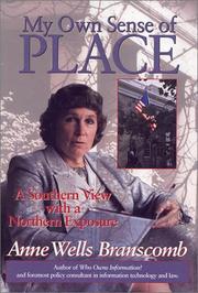 Cover of: My Own Sense of Place by Anne W. Branscomb, Anne W. Branscomb