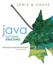 Cover of: Java software structures: designing and using data structures