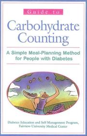Cover of: Guide to Carbohydrate Counting: A Simple Meal-Planning Method for People with Diabetes