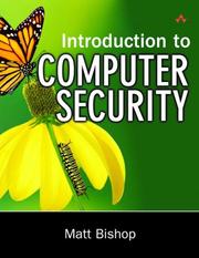 Cover of: Introduction to Computer Security