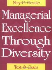 Cover of: Managerial Excellence Through Diversity: Text & Cases
