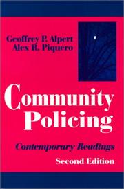 Cover of: Community policing by [edited by] Geoffrey P. Alpert, Alex R. Piquero.