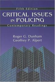 Cover of: Critical Issues in Policing | 