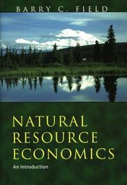 Cover of: Natural Resource Economics: An Introduction