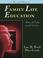 Cover of: Family Life Education