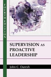 Cover of: Supervision As Proactive Leadership