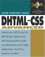 Cover of: DHTML and CSS Advanced by Jason Cranford Teague