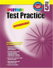 Cover of: Spectrum Test Practice, Grade 5