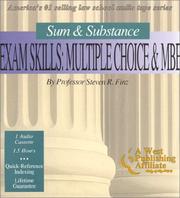 Cover of: Sum & Substance: Exam Skills : Multiple Choice & Mbe (The "Outstanding Professor" Audio Tape Series)