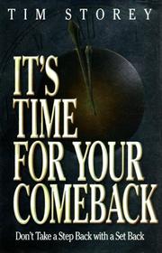 Cover of: It's Time for Your Comeback by Tim Storey