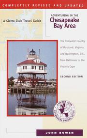 Cover of: Adventuring in the Chesapeake Bay area by Bowen, John
