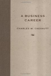 Cover of: A business career