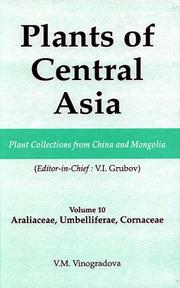 Cover of: Araliaceae, Umbelliferae & Cornaceae (Plants of Central Asia Series Volume 10 Plant Collections from China & Mongolia)