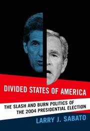 Cover of: Divided States of America by Larry J. Sabato
