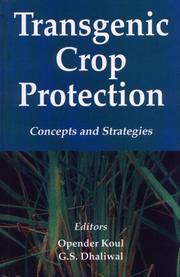 Cover of: Transgenic Crop Protection: Concepts and Strategies