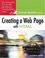 Cover of: Creating a Web Page with HTML