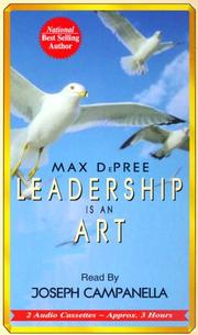 Cover of: Leadership is an Art by Max DePree