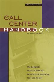 Cover of: Call Center Handbook by Keith Dawson