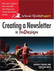 Cover of: Creating a Newsletter in InDesign by Katrin Straub, Torsten Buck