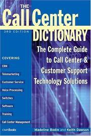 Cover of: The call center dictionary by Madeline Bodin