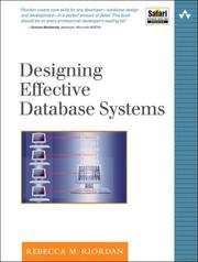 Cover of: Designing Effective Database Systems (The Addison-Wesley Microsoft Technology Series) by Rebecca M. Riordan