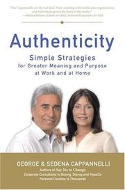 Cover of: Authenticity | George Cappannelli