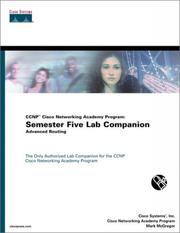 Cover of: CCNP Cisco Networking Academy Program: semester five lab companion : advanced routing
