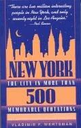 Cover of: New York: The City in More than 500 Memorable Quotations
