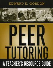 Cover of: Peer Tutoring: A Teacher's Resource Guide