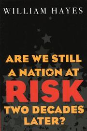 Cover of: Are We Still a Nation at Risk Two Decades Later?